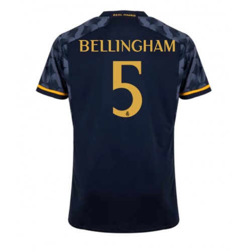 Real Madrid Jude Bellingham #5 Bortedrakt 2023-24 Kortermet Real Madrid Jude Bellingham #5 Bortedrakt 2023-24 Kortermet